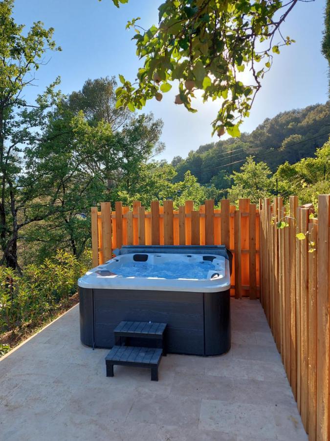 Maison à la campagne avec SPA et piscine Tourrettes-sur-Loup Esterno foto